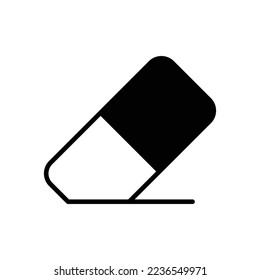 eraser icon vector design template in white background