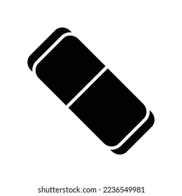 eraser icon vector design template in white background