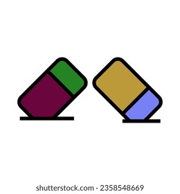 eraser icon vector design templates 