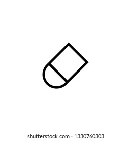 Eraser Icon Vector, Education Icon 