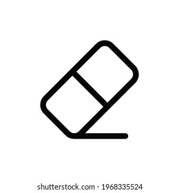 Eraser icon vector. Erase sign