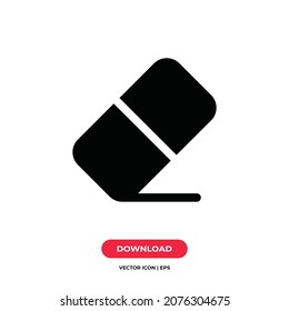 Eraser icon vector. Erase sign