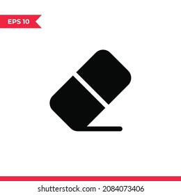 Radiergummi-Icon-Vektorgrafik. Löschzeichen