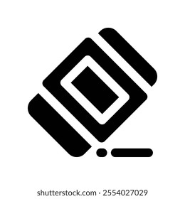 eraser icon. vector glyph icon for your website, mobile, presentation, and logo design.