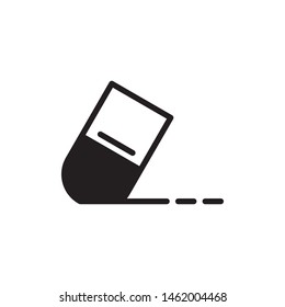 Eraser icon vector. Eraser illustration for design. Simple design on white background.