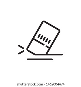 Eraser icon vector. Eraser illustration for design. Simple design on white background.