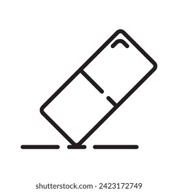 eraser icon vector illustration design template