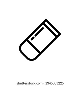 Eraser Icon Vector Illustration Logo Template