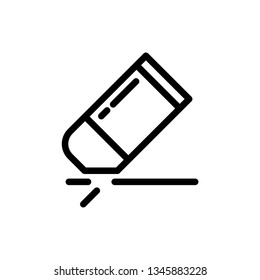 Eraser Icon Vector Illustration Logo Template