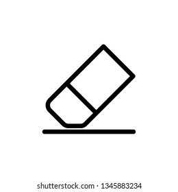 Eraser Icon Vector Illustration Logo Template