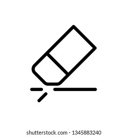 Eraser Icon Vector Illustration Logo Template