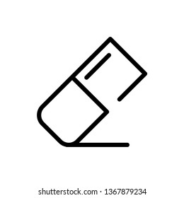 Eraser Icon Vector Illustration Logo Template