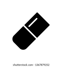 Eraser Icon Vector Illustration Logo Template