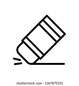 Eraser Icon Vector Illustration Logo Template