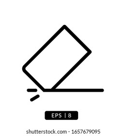 eraser icon vector illustration logo template for many purpose. Isolated on white background.