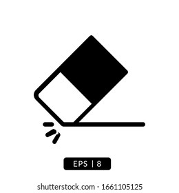 eraser icon vector illustration logo template for many purpose. Isolated on white background.