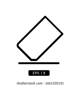 eraser icon vector illustration logo template for many purpose. Isolated on white background.