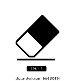 eraser icon vector illustration logo template for many purpose. Isolated on white background.