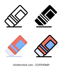 Eraser icon vector illustration logo template for website or mobile app