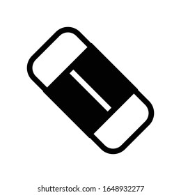 Design-Vorlage für die Vektorillustration des Radiergummi-Symbols