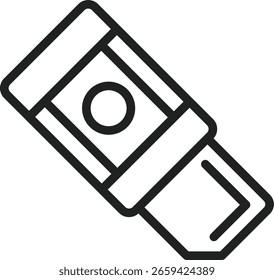 Imagem vetorial do ícone de borracha. Adequado para aplicativos móveis, aplicativos Web e mídia de impressão.