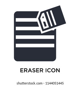 Eraser icon vector isolated on white background for your web and mobile app design, Eraser logo concept
