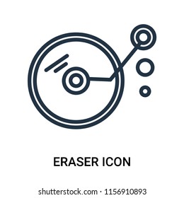Eraser icon vector isolated on white background, Eraser transparent sign , outline linear symbol or thin lined pictogram