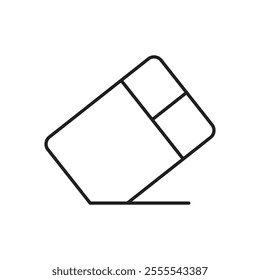 Eraser icon vector isolated on white background.