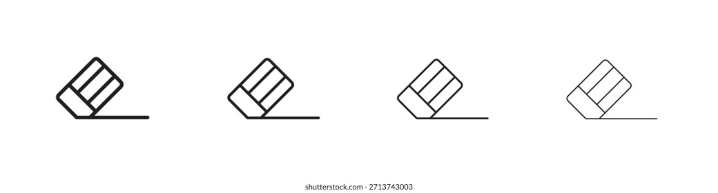 Icono de borrador. Vector de pictogramas aislados.