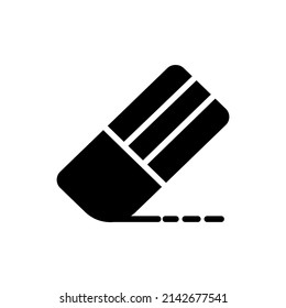 Eraser Icon Vector Line Art and Glyph EPS 10