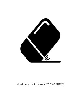 Eraser Icon Vector Line Art and Glyph EPS 10