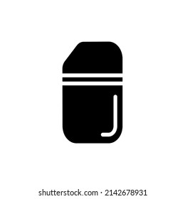 Eraser Icon Vector Line Art and Glyph EPS 10