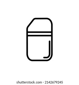 Eraser Icon Vector Line Art and Glyph EPS 10