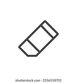 Eraser icon Vector logo outline