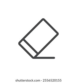 Eraser icon Vector logo outline