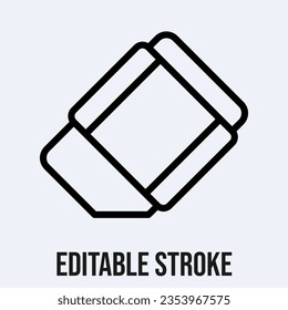 Eraser icon, Vector On White Background.