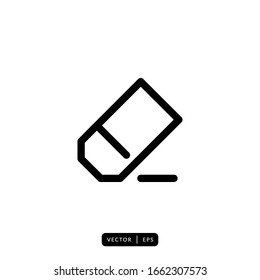 Eraser Icon Vector - Sign or Symbol