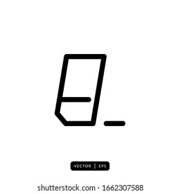 Eraser Icon Vector - Sign or Symbol