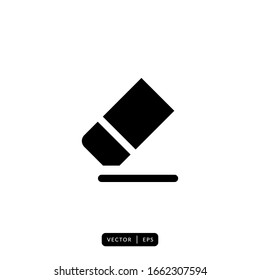 Eraser Icon Vector - Sign or Symbol