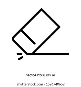 eraser icon vector simple design