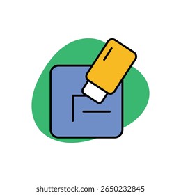 Eraser Icon vector stock illustration