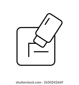 Eraser Icon vector stock illustration