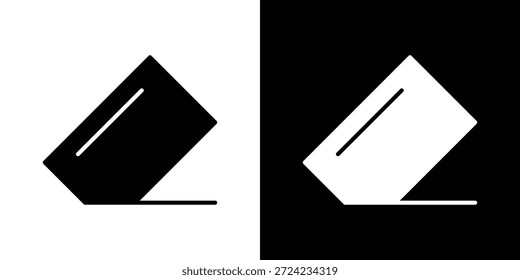 Ícone Borracha. Modelo de vetor. Ícone conceito design plano.