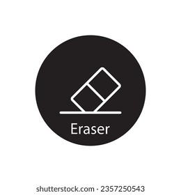 eraser icon vector template illustration logo design