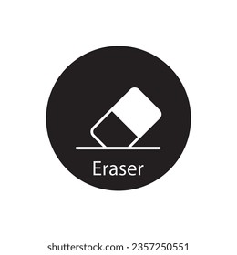 eraser icon vector template illustration logo design