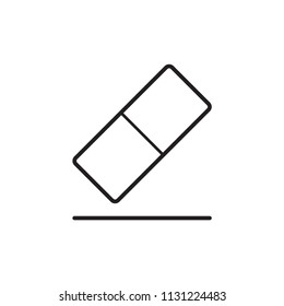Eraser icon vector, in trendy flat style isolated on white background.