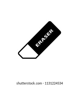 Eraser icon vector, in trendy flat style isolated on white background.