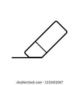 Eraser icon vector, in trendy flat style isolated on white background.