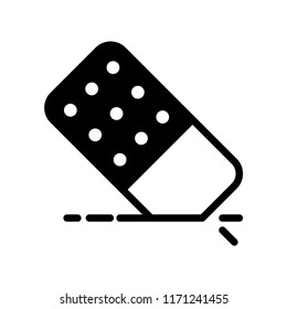 Eraser icon, Eraser icon vector, in trendy flat style isolated on white background