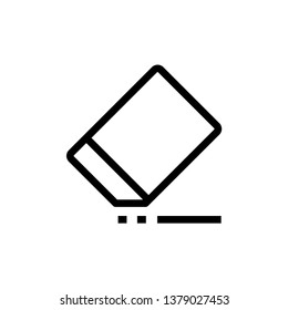 eraser icon vector in trendy flat style